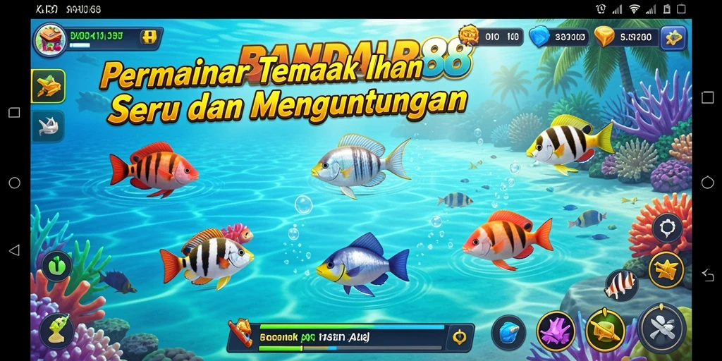 Screenshot utama gameplay Tembak Ikan di BANDAR88.