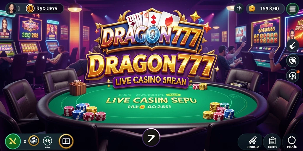 Tampilan Live Casino DRAGON777 yang mengasyikkan dan interaktif.