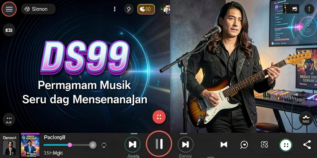 Tampilan gameplay DS99 yang menampilkan pengalaman bermain musik yang menarik.