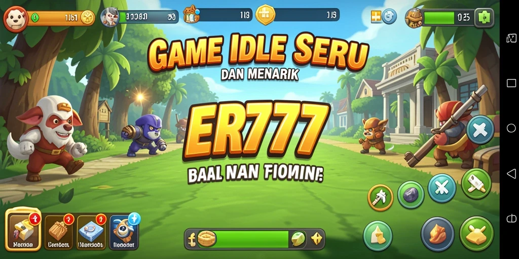 Screenshot utama ER777 menampilkan gameplay Idle yang menarik dan intuitif.