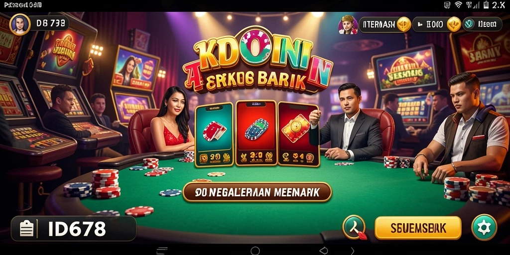 Tampilan menarik dari gameplay Kasino dalam ID678 yang bikin ketagihan.