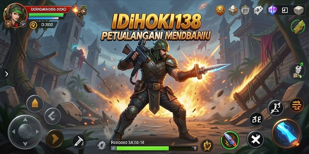 Tampilan gameplay action mendebarkan dari IDRHOKI138.