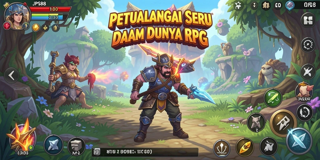Tampilan seru gameplay RPG dari JPS88 dengan grafis menawan.