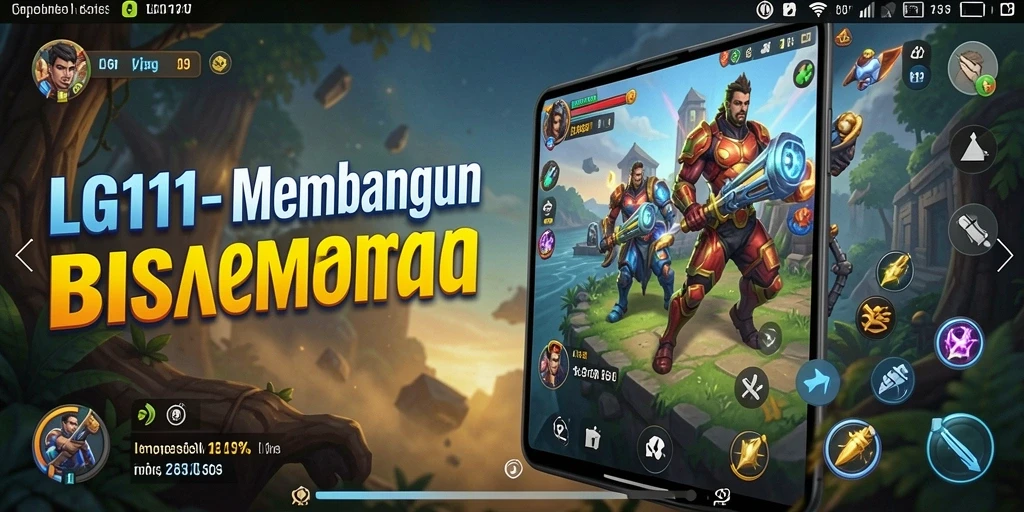 Tampilan menarik dari gameplay tycoon di LG111.