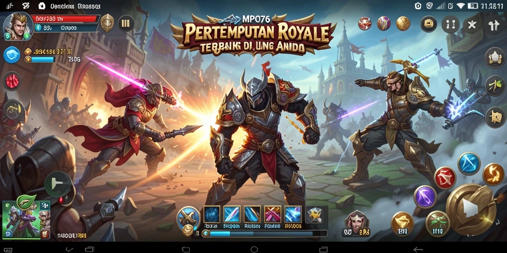 Gameplay seru dalam pertempuran Battle Royale yang mendebarkan.
