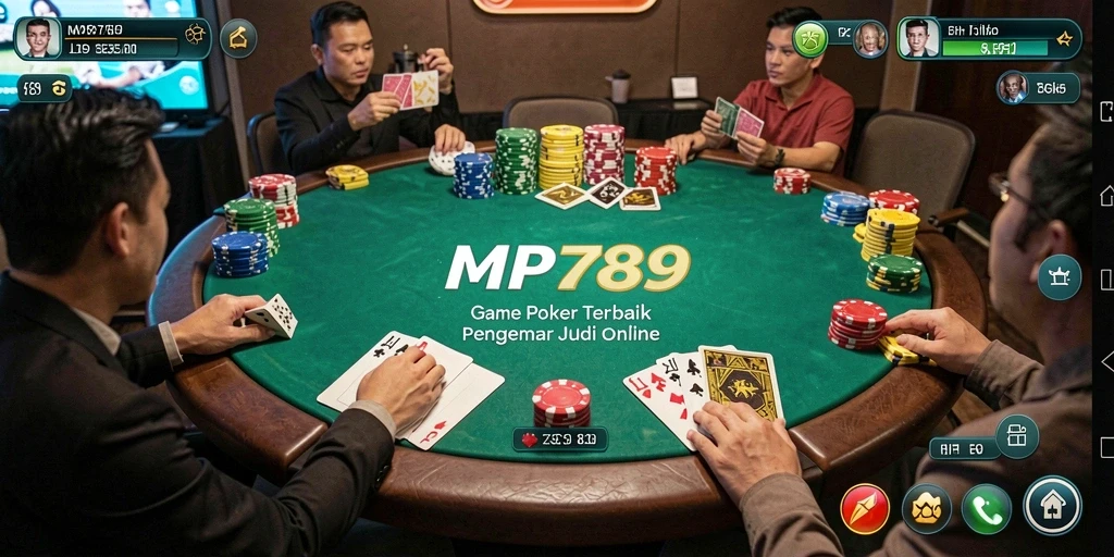 Tampilan menarik dan menyenangkan saat bermain Poker di MVP789.