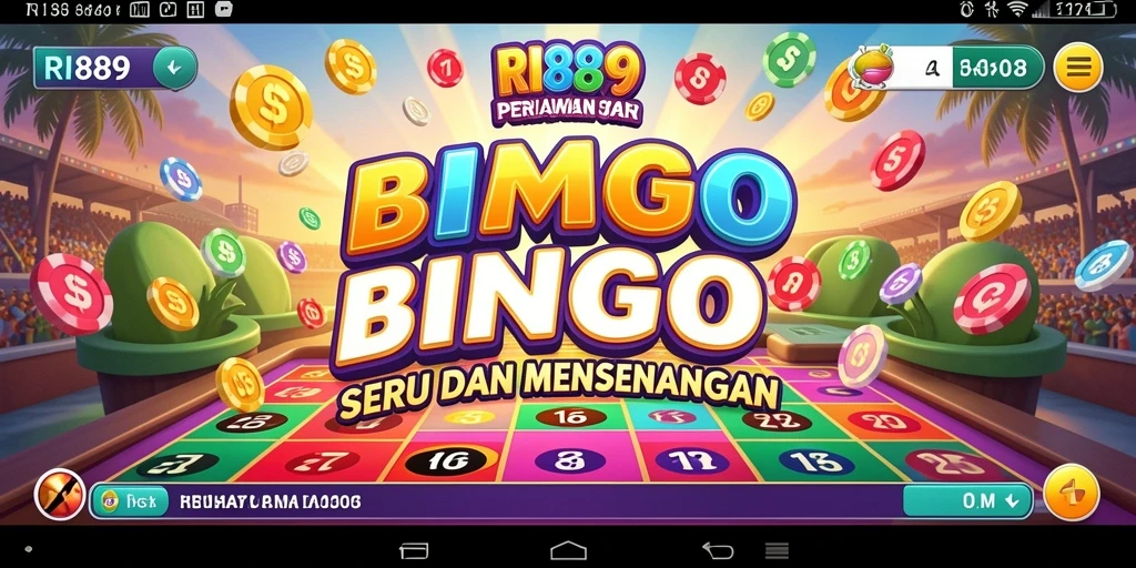 Tampilan screenshot utama RI889 dengan gameplay seru Bingo.