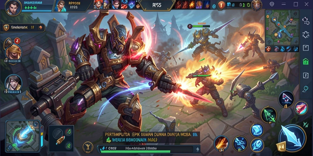 Gameplay seru dan kompetitif di dunia MOBA.