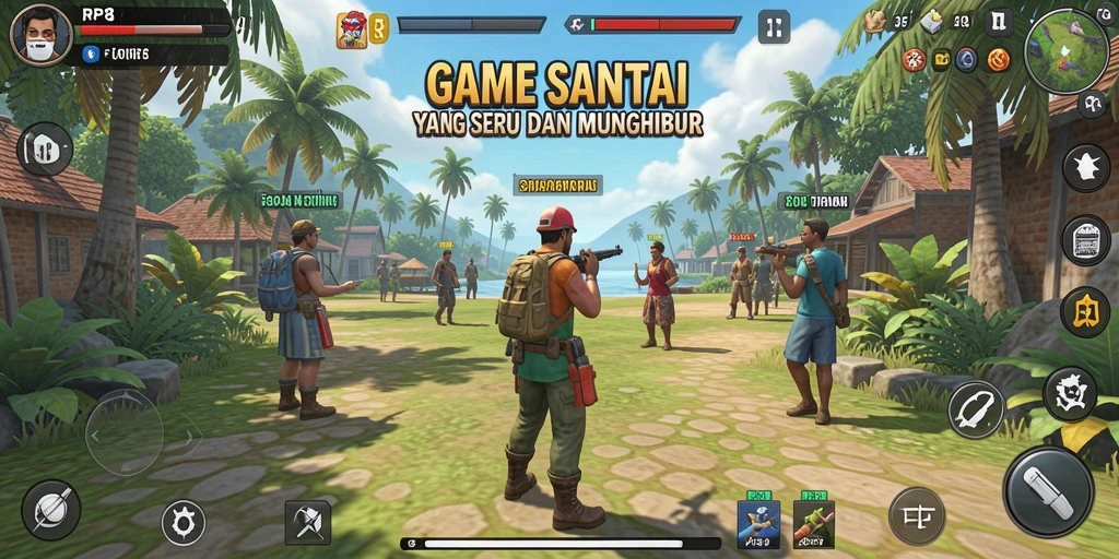 Tampilan gameplay seru di RP8 dengan berbagai level menarik.