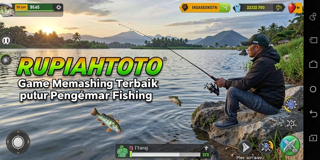 Gameplay RUPIAHTOTO menampilkan aksi memancing yang mengasyikkan dan interaksi pengguna.