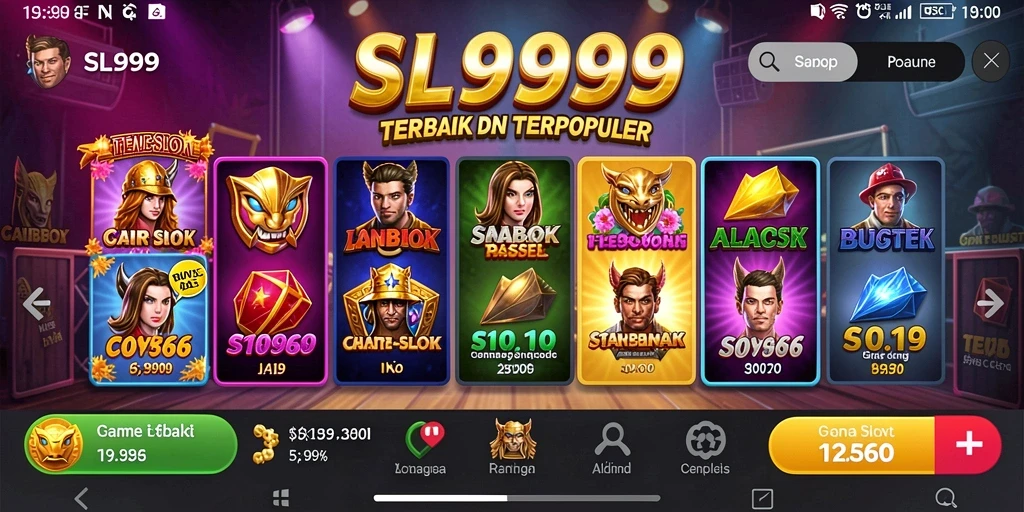 Tampilan menarik gameplay slot di SL999.
