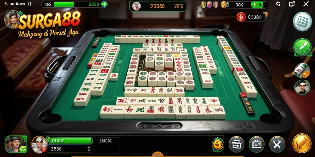 Screenshot utama SURGA88 menampilkan gameplay menawan dari Mahjong.